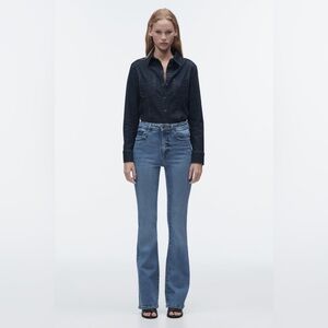 ZARA HIGH-WAISTED Z1975 FLARE LEG STRETCH JEANS
